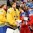 MINSK, BELARUS - MAY 25: Sweden's Anders Nilsson #31 shakes hands with Czech Republic's Tomas Rolinek #60 after defeating Team Czech Republic 3-0 during bronze medal round action at the 2014 IIHF Ice Hockey World Championship. (Photo by Richard Wolowicz/HHOF-IIHF Images)